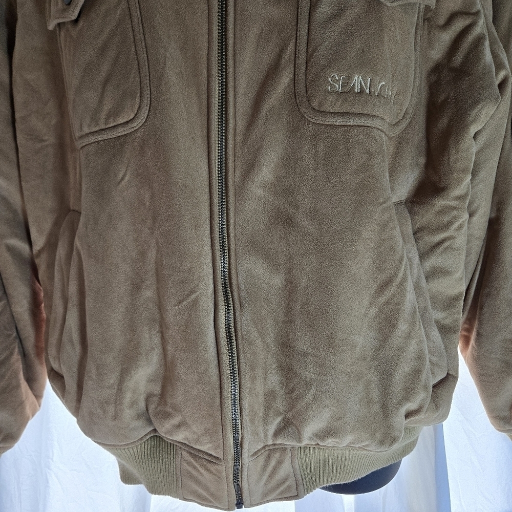 Vintage Faux Suede Fuzzy Lining Bomber Jacket EUC - Picture 4 of 13